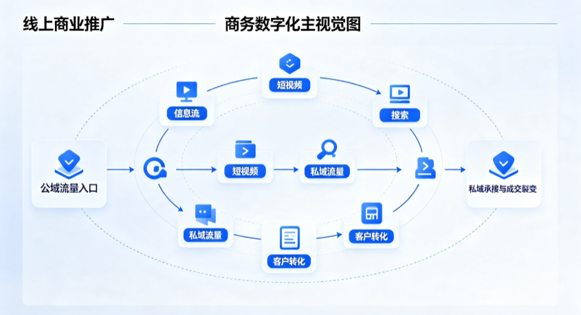 右玉县线上商业推广怎么做？全域流量闭环搭建与低成本转化实战指南